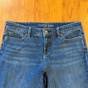 Lands’ End Size 10 Mid Rise Straight Jeans, EUC